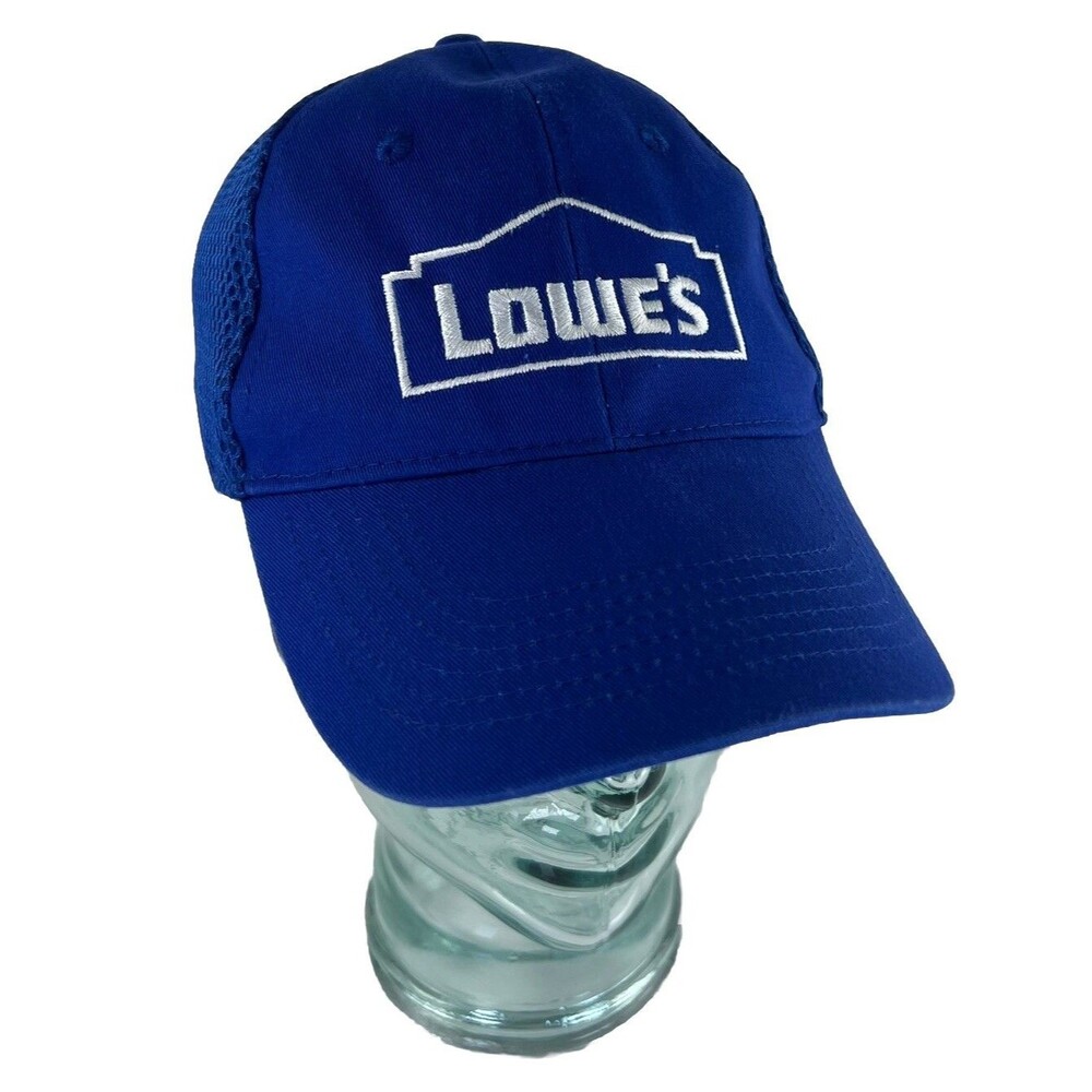 Lowes Hardware Ball Cap Baseball Hat Uniform Embroidered Logo Mesh Back Hat